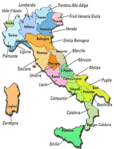 LE REGIONI ITALIANE
